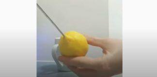 Στύψιμο λεμονιού