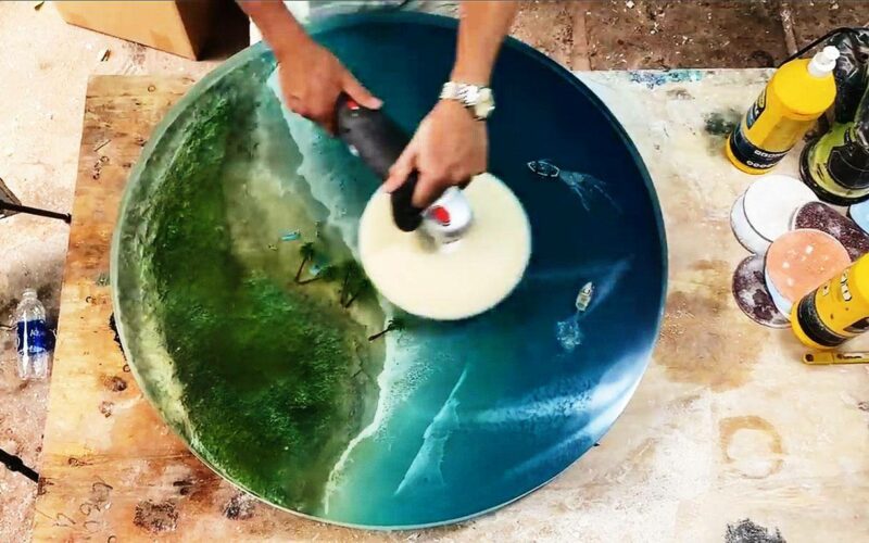 DIY Κατασκευές: Φτιάξε ένα τραπέζι που μοιάζει με ωκεανό